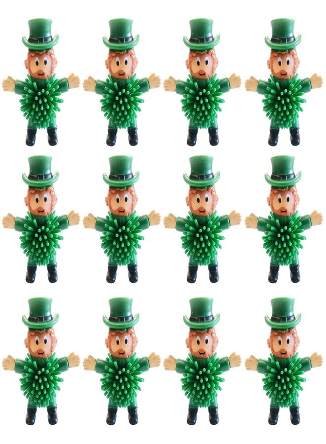 Cherislpy 12Pcs St Patrick's Day Mini Leprechaun Toys,Squeeze Porcupine Toys Stress Relief Fidget Toy for Kids Boys St Patrick's Day Party Favor,Home Decor(Old Men) - Image 1
